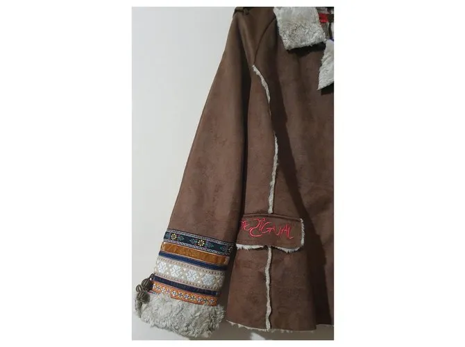 Desigual Chaquetas Castaño Multicolor 