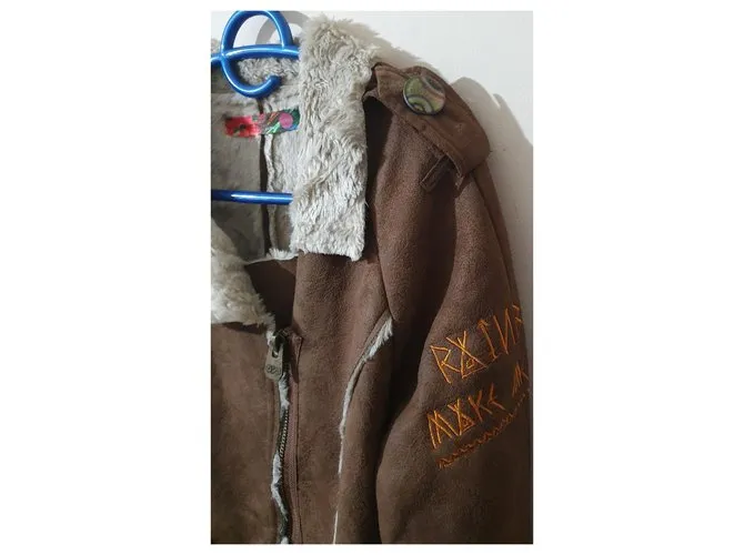 Desigual Chaquetas Castaño Multicolor 