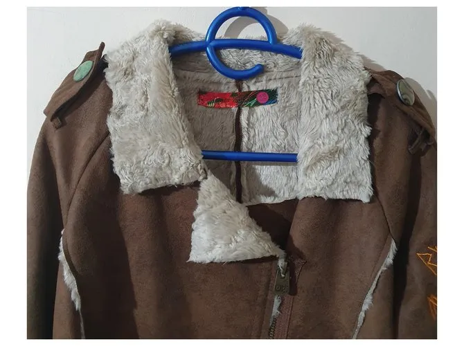 Desigual Chaquetas Castaño Multicolor 