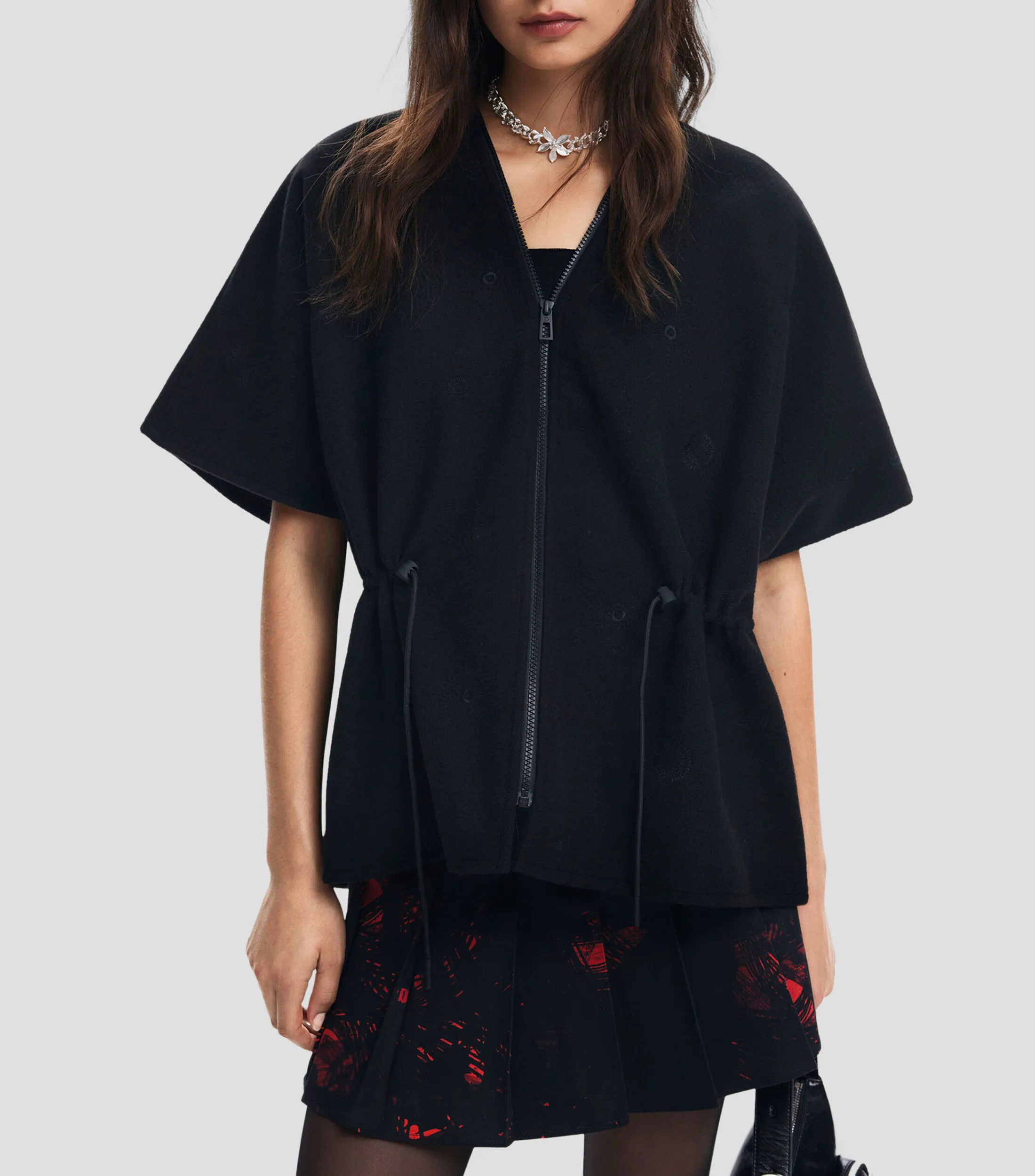 Desigual Poncho liso Mujer
