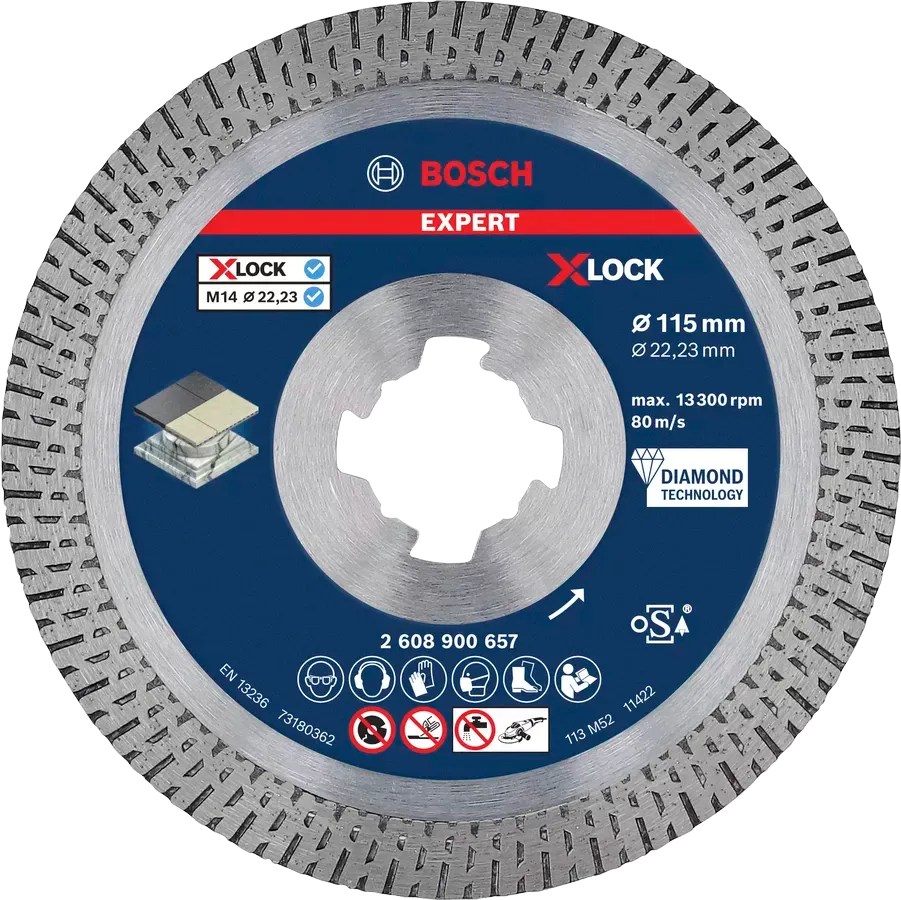 Disco de diamante 115mm Expert Hard Ceramic Bosch