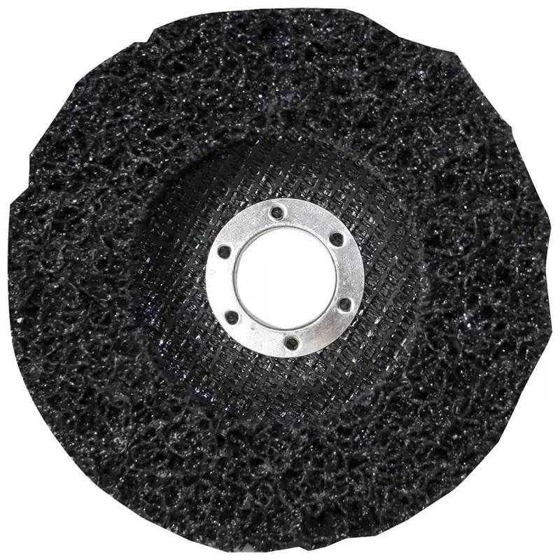 Disco y limpieza y remoción P/INOX 7" ESTÁNDAR respaldo de fibra de vidrio