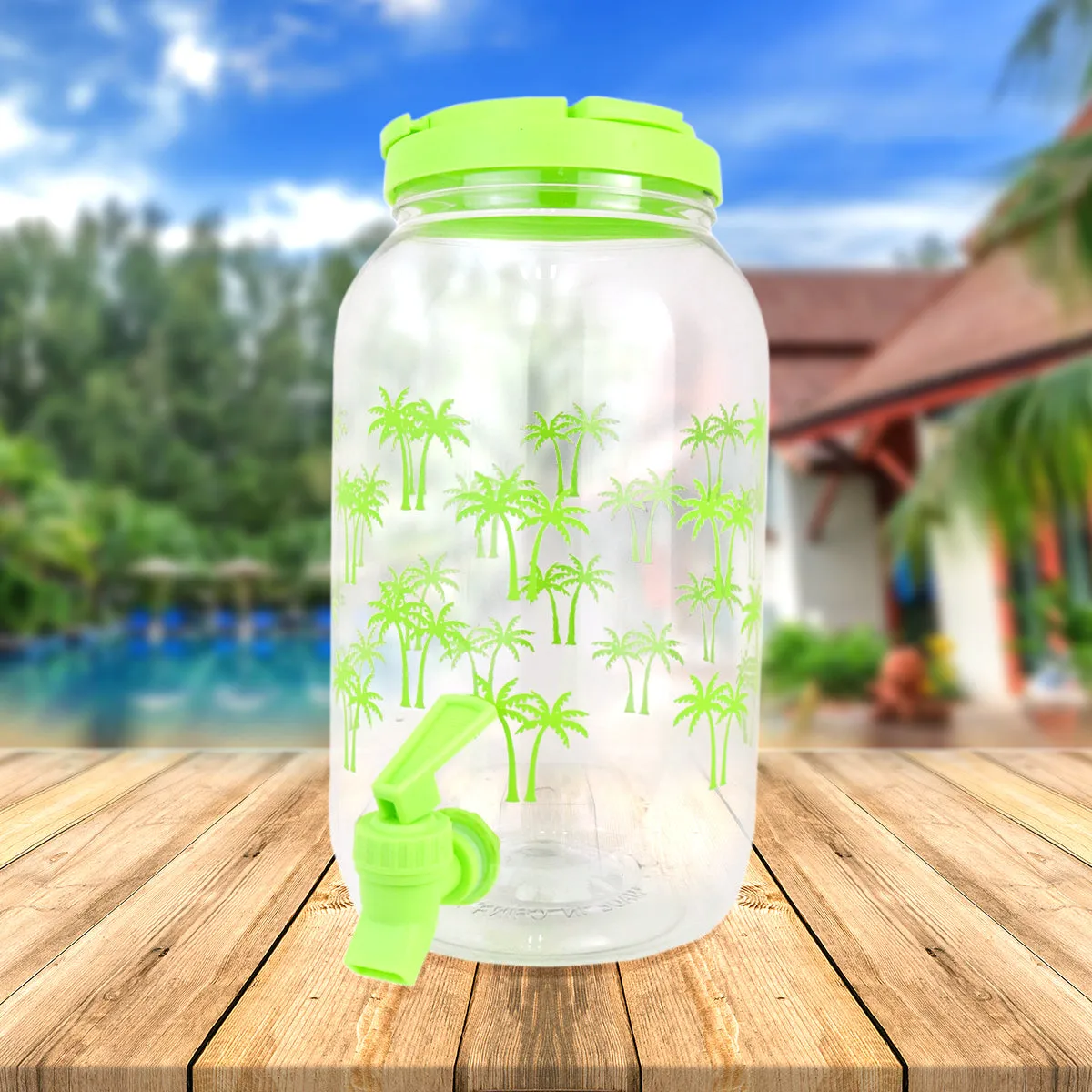 Dispensador de Agua con Diseo de Palmeras 3.8 L.