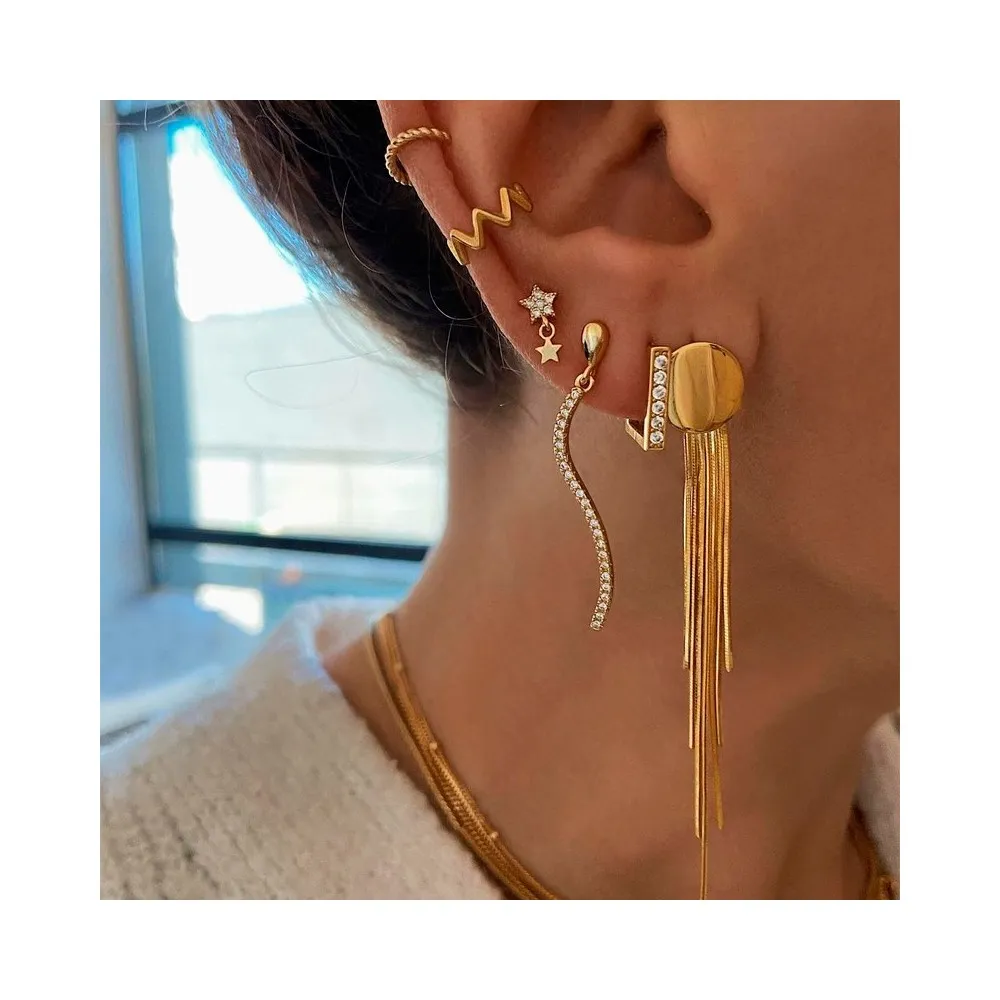Ear Cuff Crimp Oro