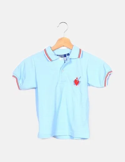 El Corte Inglés Polo azul con corazón