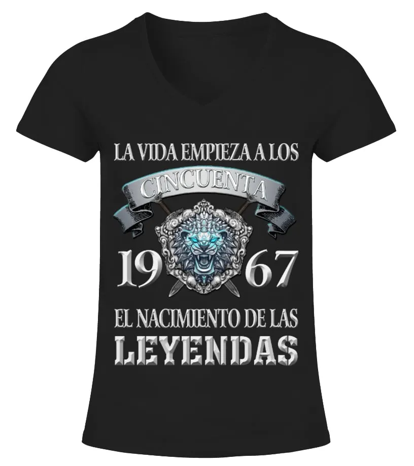El NACIMIENTO 1967 Camiseta cuello pico Mujer