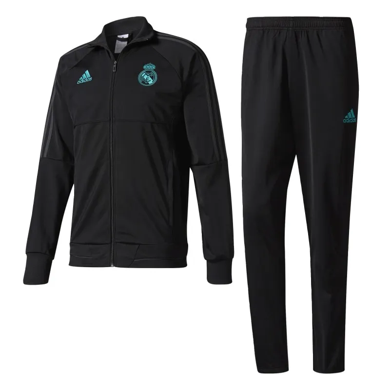 El Real Madrid chándal banco negro 2017/18 Adidas