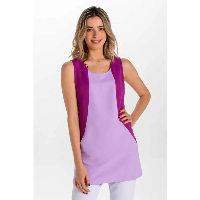 ESTOLA LABORAL SOFT LILA BICOLOR DE MICROFIBRA  DYNEKE