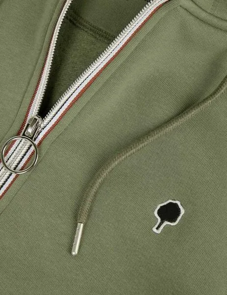 Faguo Mensil Sudadera con capucha caqui para hombre