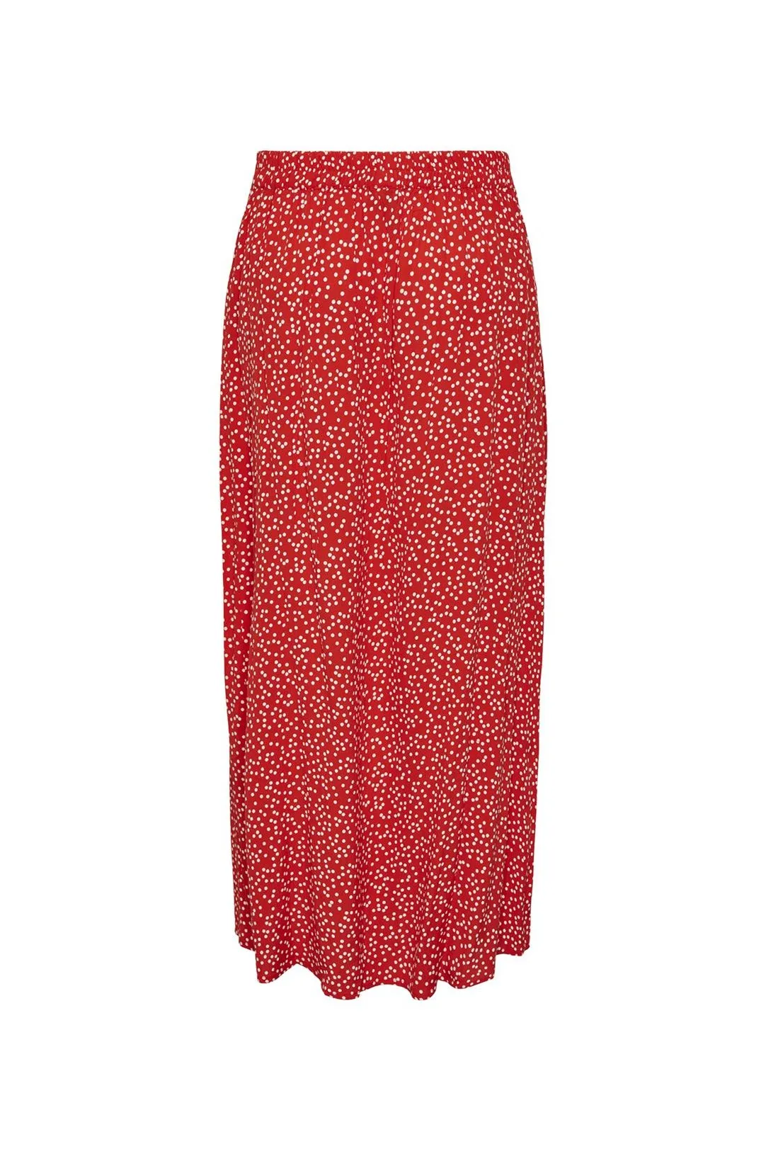 FALDA MIDI TOPITOS PCSUI ROJO