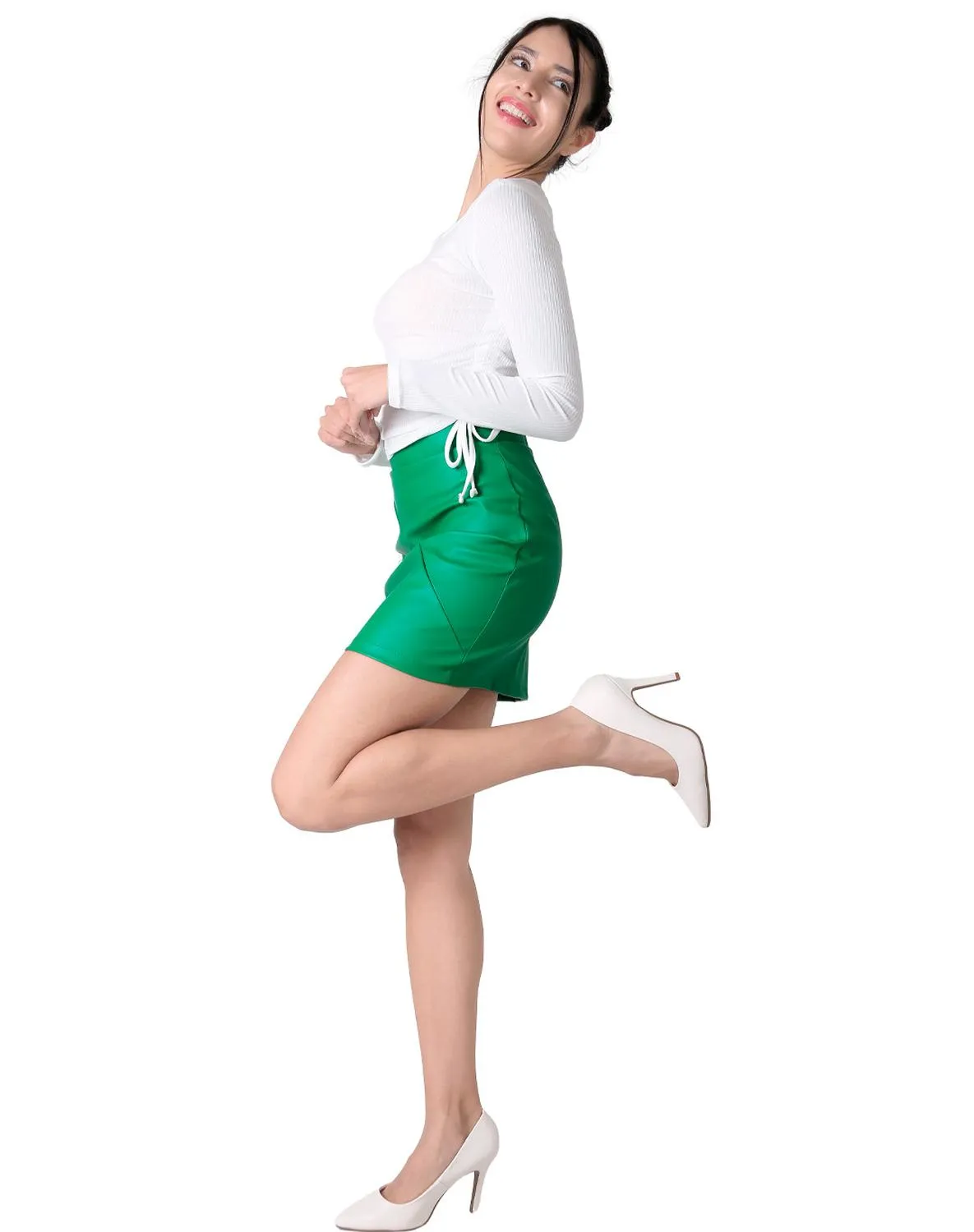 Falda Mujer Verde Stfashion 79304828