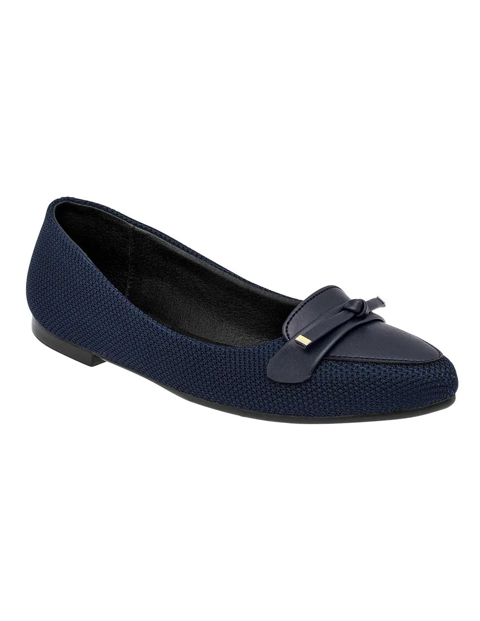 Flats clásicas Exterior Textil Color Marino Para Mujer De RBCOLLECTION