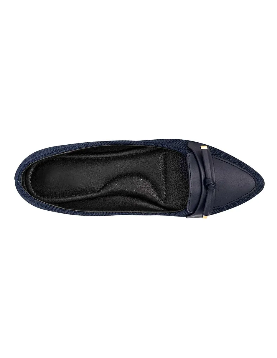 Flats clásicas Exterior Textil Color Marino Para Mujer De RBCOLLECTION