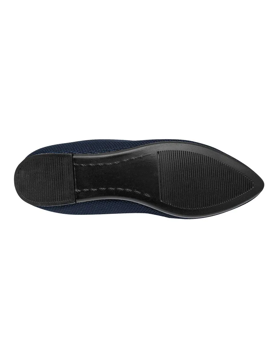 Flats clásicas Exterior Textil Color Marino Para Mujer De RBCOLLECTION