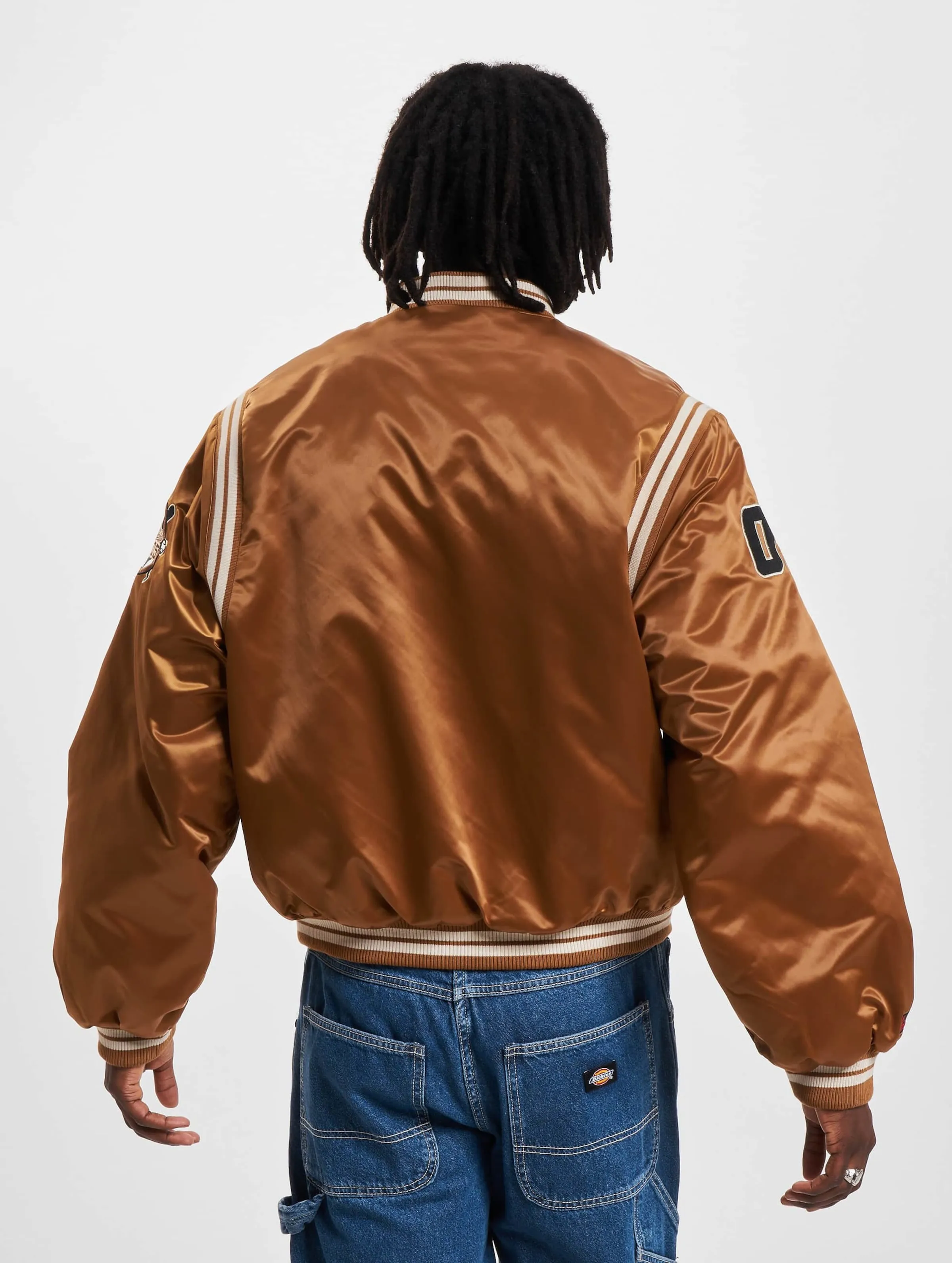 FM2330011 FUBU COLLEGE SATIN VARSITY JACKET