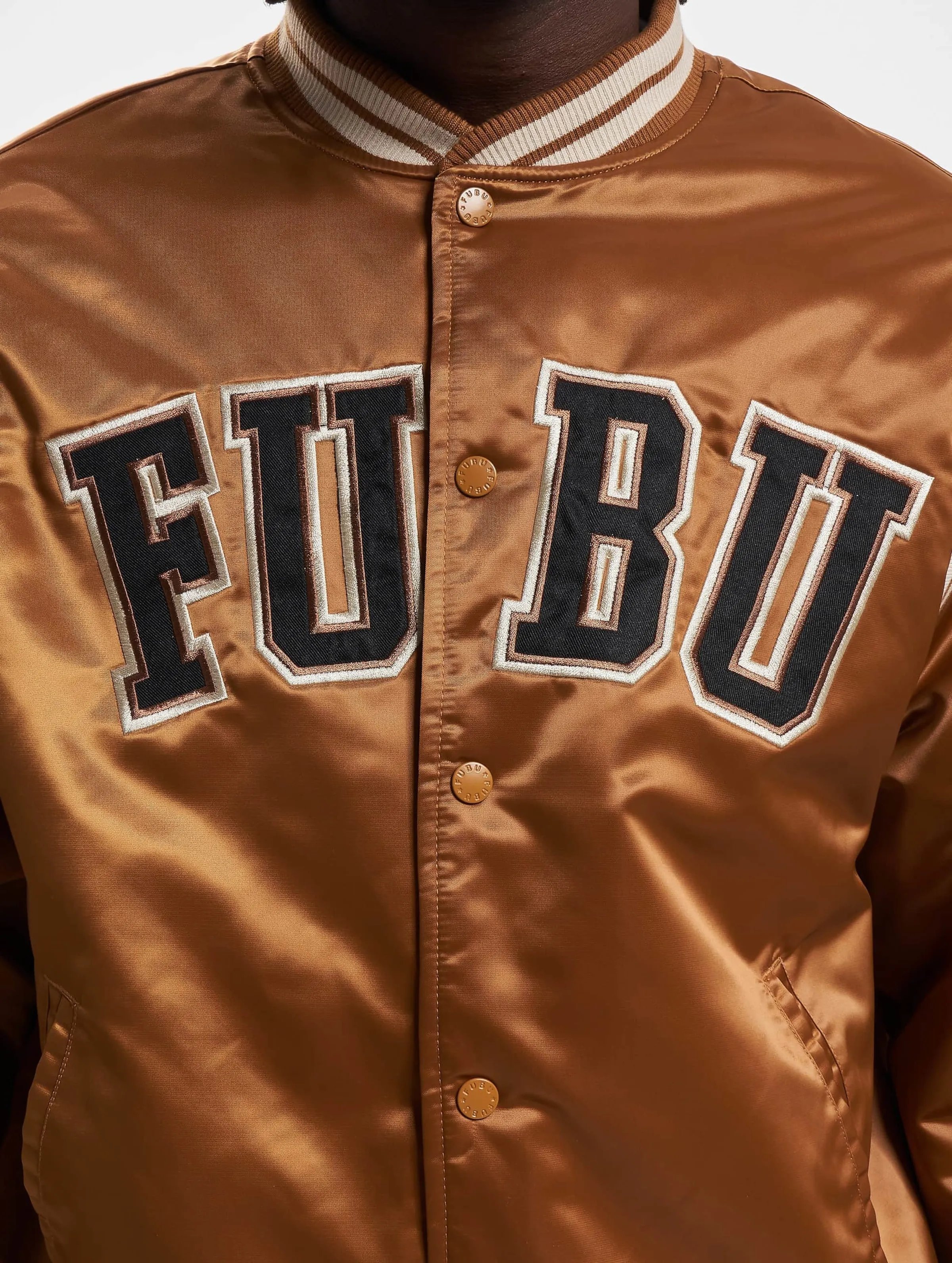 FM2330011 FUBU COLLEGE SATIN VARSITY JACKET