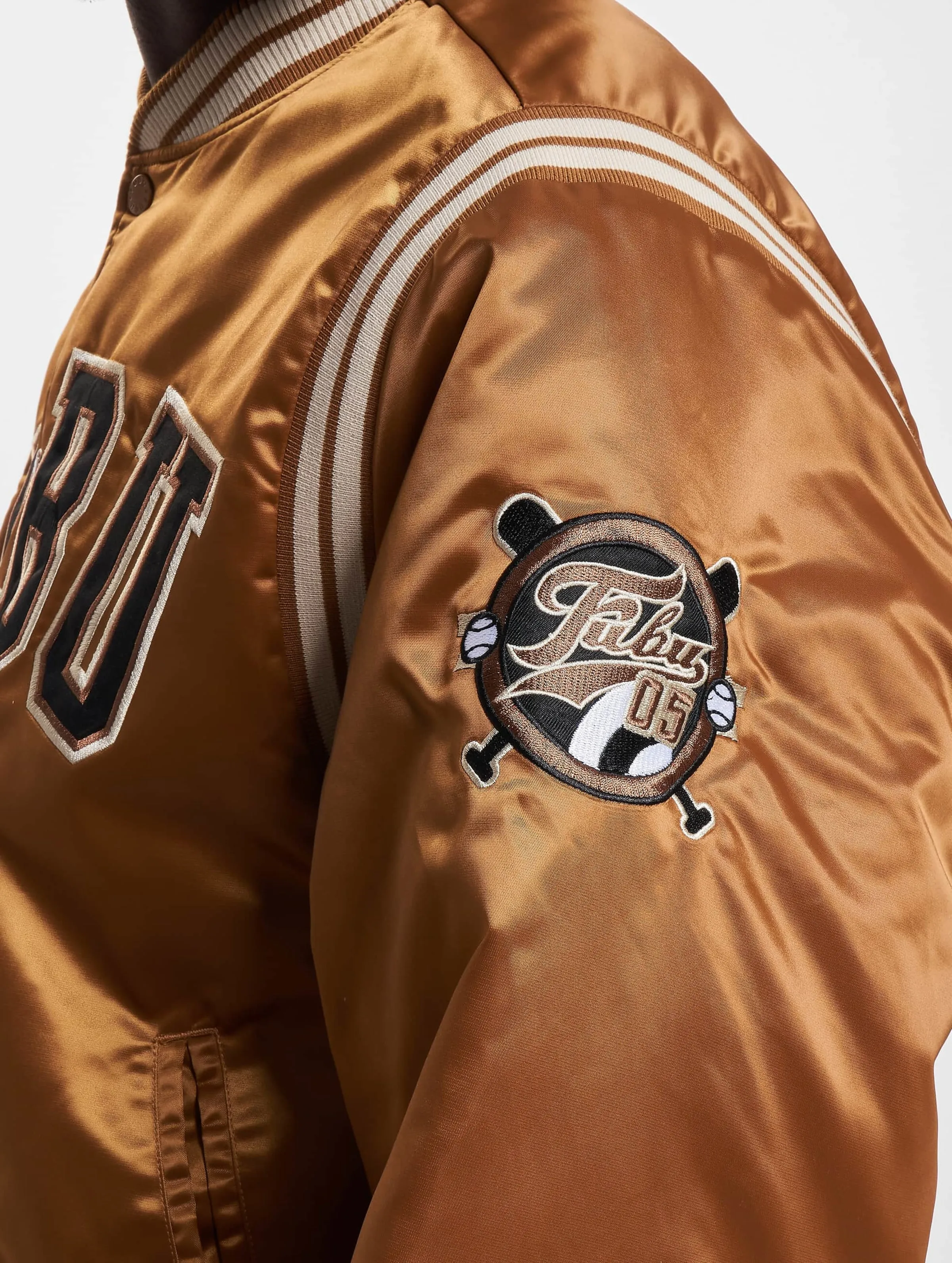 FM2330011 FUBU COLLEGE SATIN VARSITY JACKET