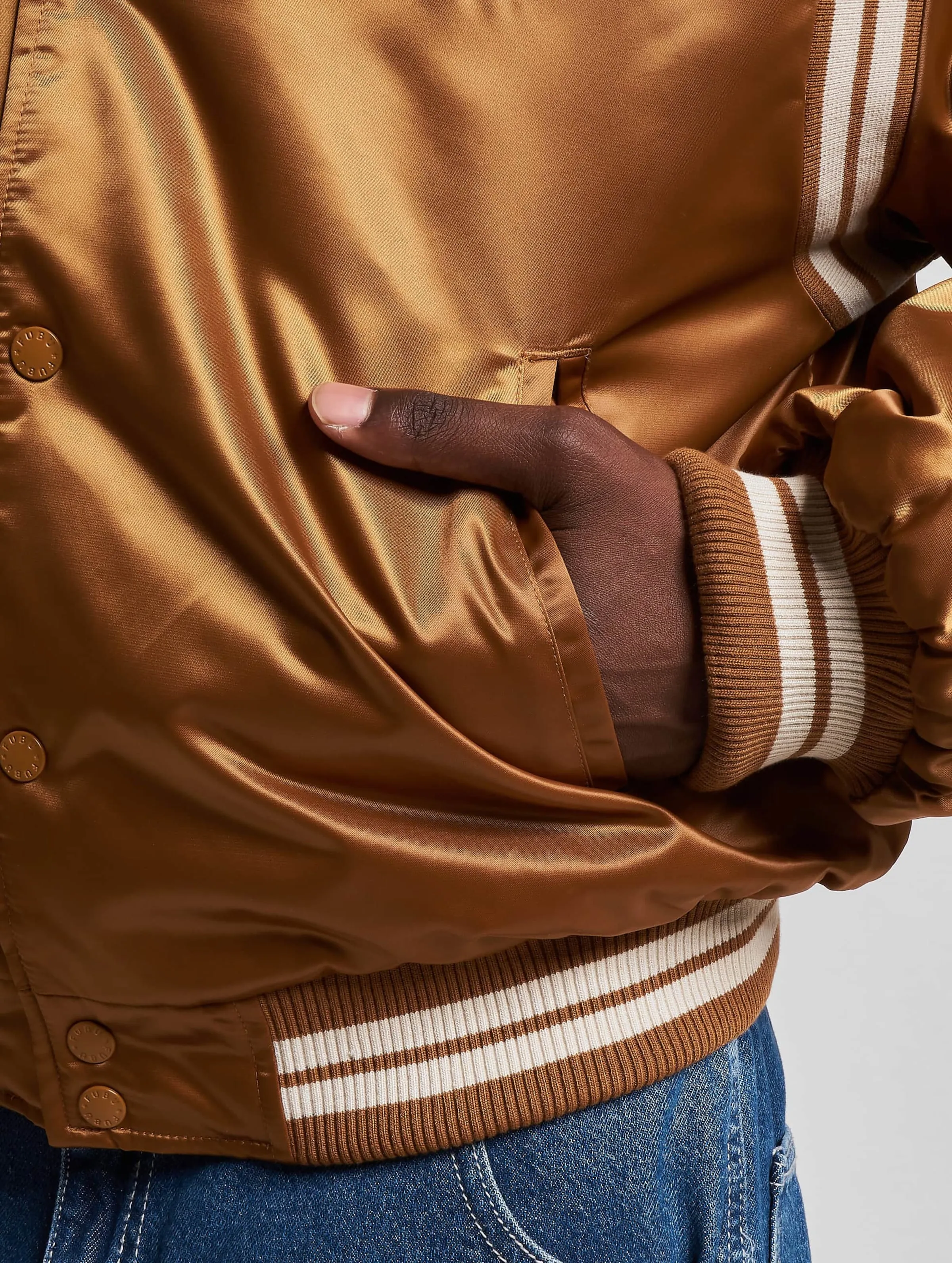 FM2330011 FUBU COLLEGE SATIN VARSITY JACKET