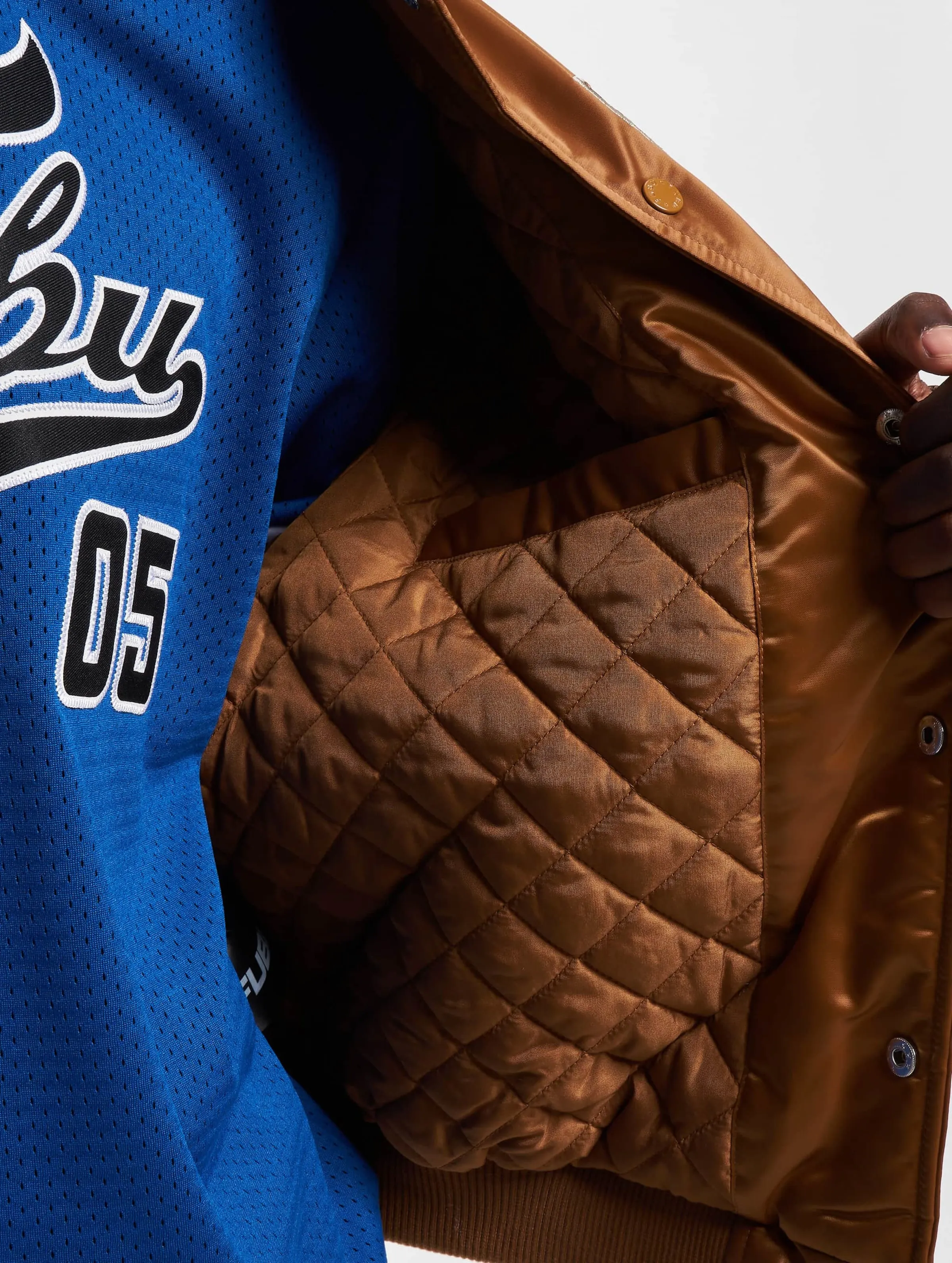 FM2330011 FUBU COLLEGE SATIN VARSITY JACKET