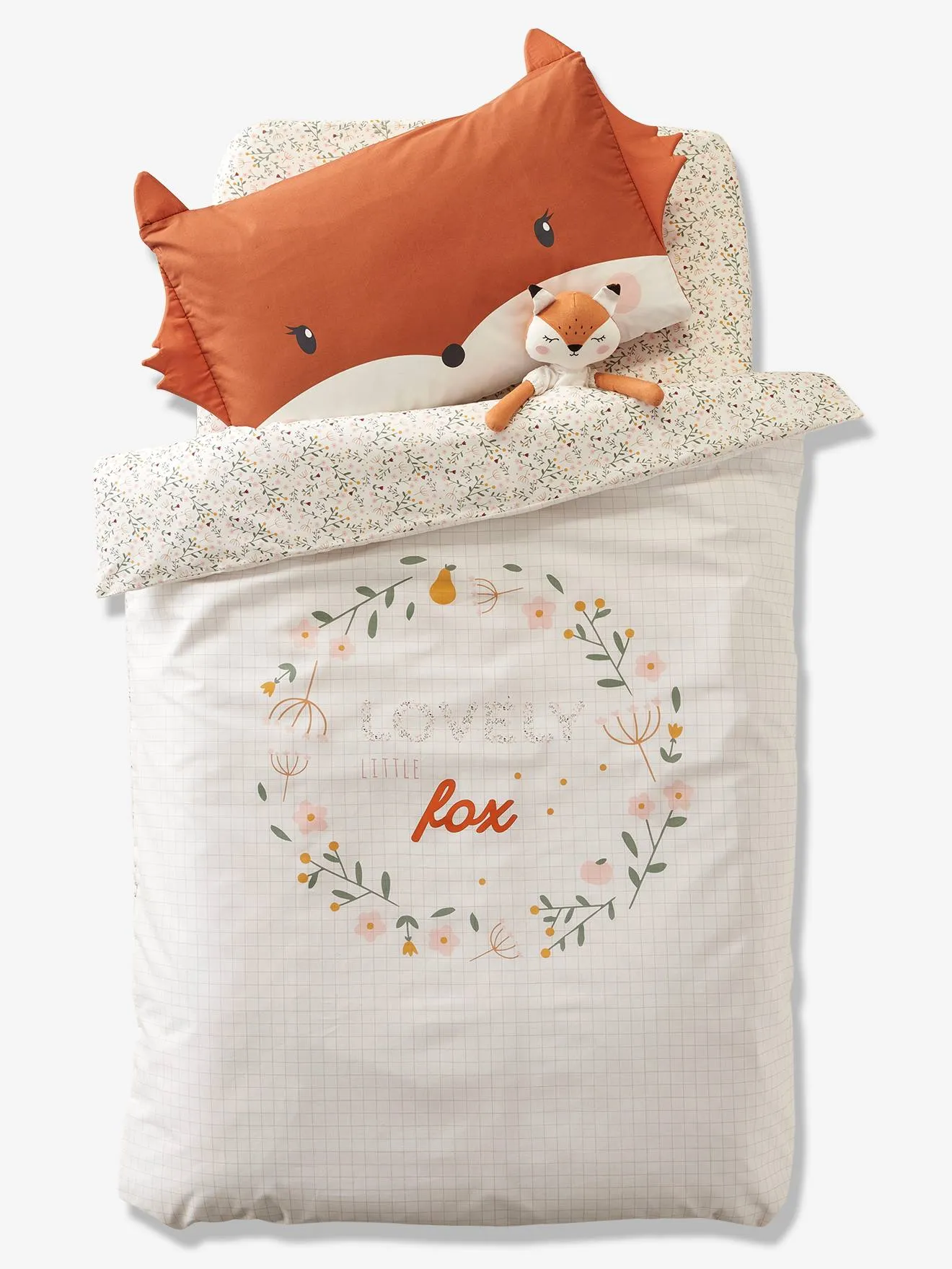 Funda de almohada para bebé Florecillas