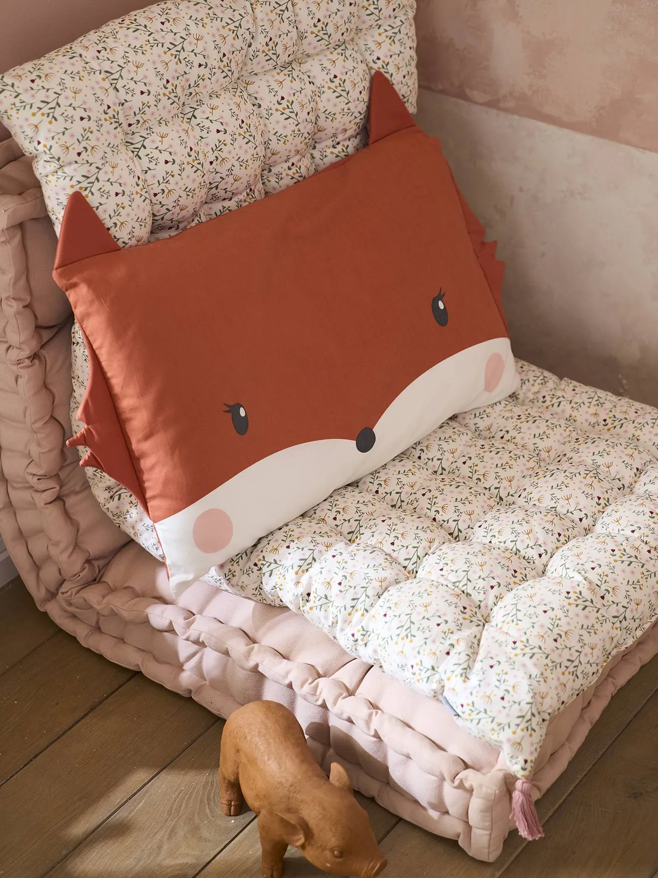 Funda de almohada para bebé Florecillas