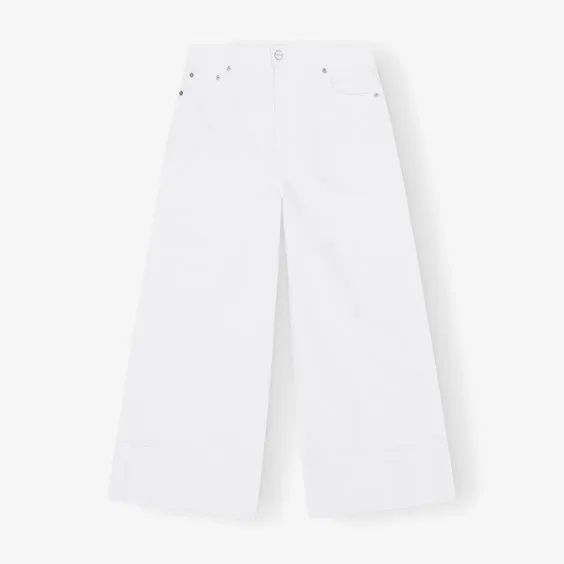 GANNI Denim Cropped Jeans