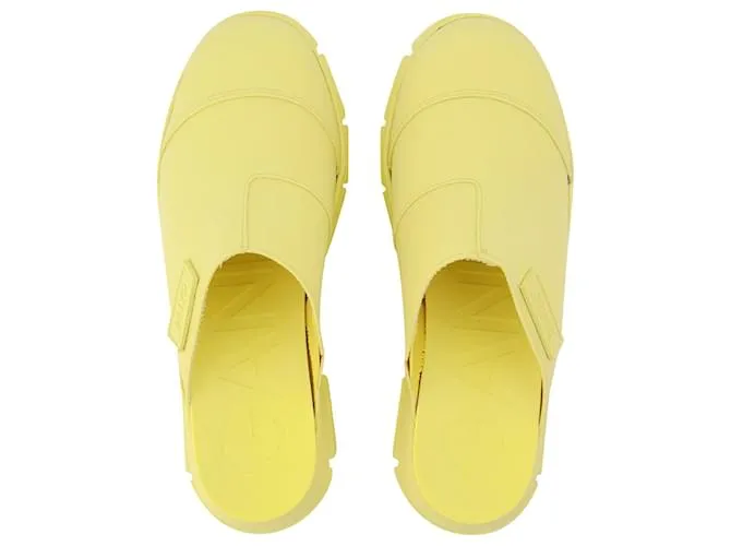 Ganni Mule Retro Amarillo Caucho Reciclado 