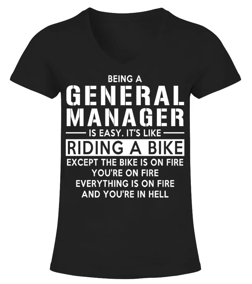 GENERAL MANAGER  LIMITED EDITION CAMISETA CUELLO PICO MUJER