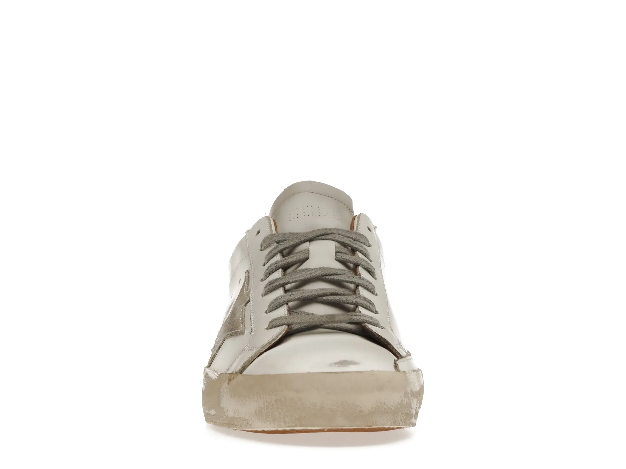 GOLDEN GOOSE SUPERSTAR WHITE VACCHETTA TAN GREY SUEDE PATCH