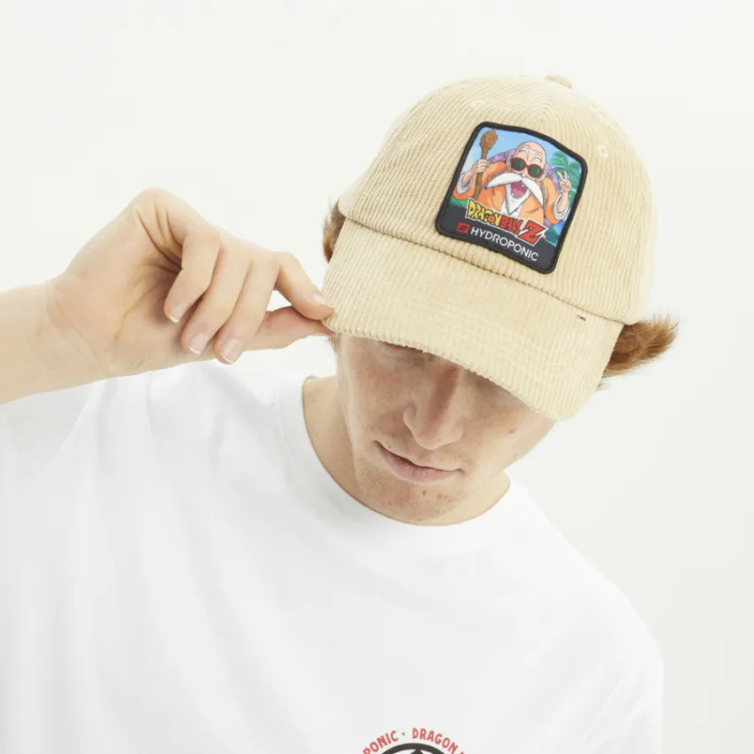 GORRA CON VISERA HYDROPONIC DRAGON BALL Z KAME SENNIN SAND CORDUROY REF. DBHW0504 BEIG