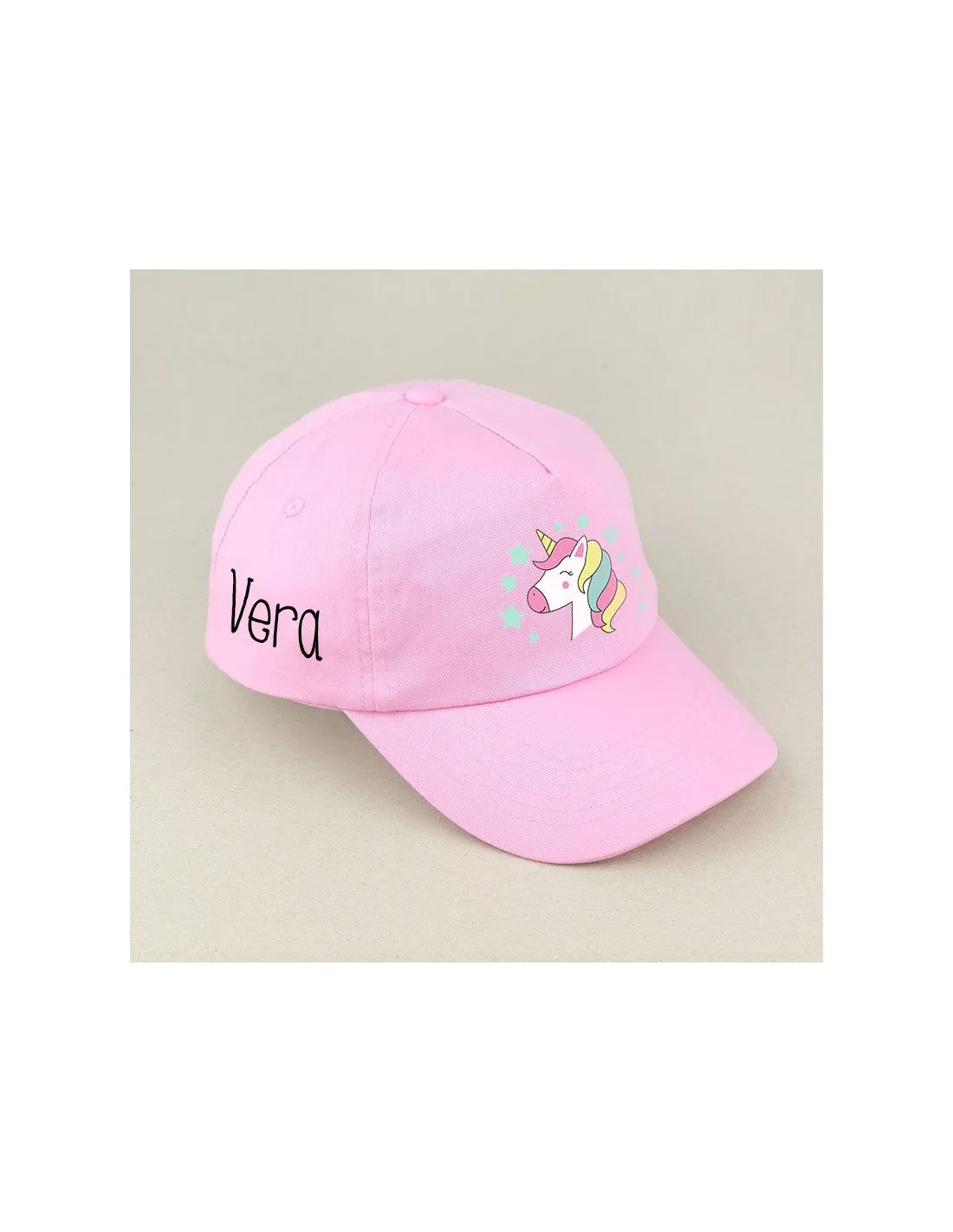 Gorra Junior Unicornio Blanca o Rosa personalizada de Mi Pipo
