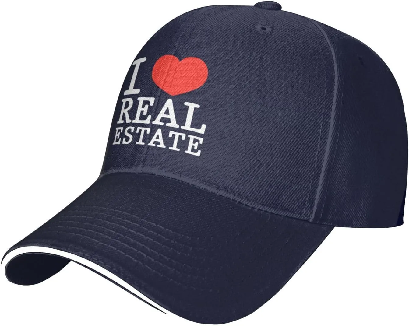Gorra Trail Me Encantan Los Bienes Raíces Sombrero Lavable Gorra Dad Elegante Baseball Cap para Golf Verano Tenis