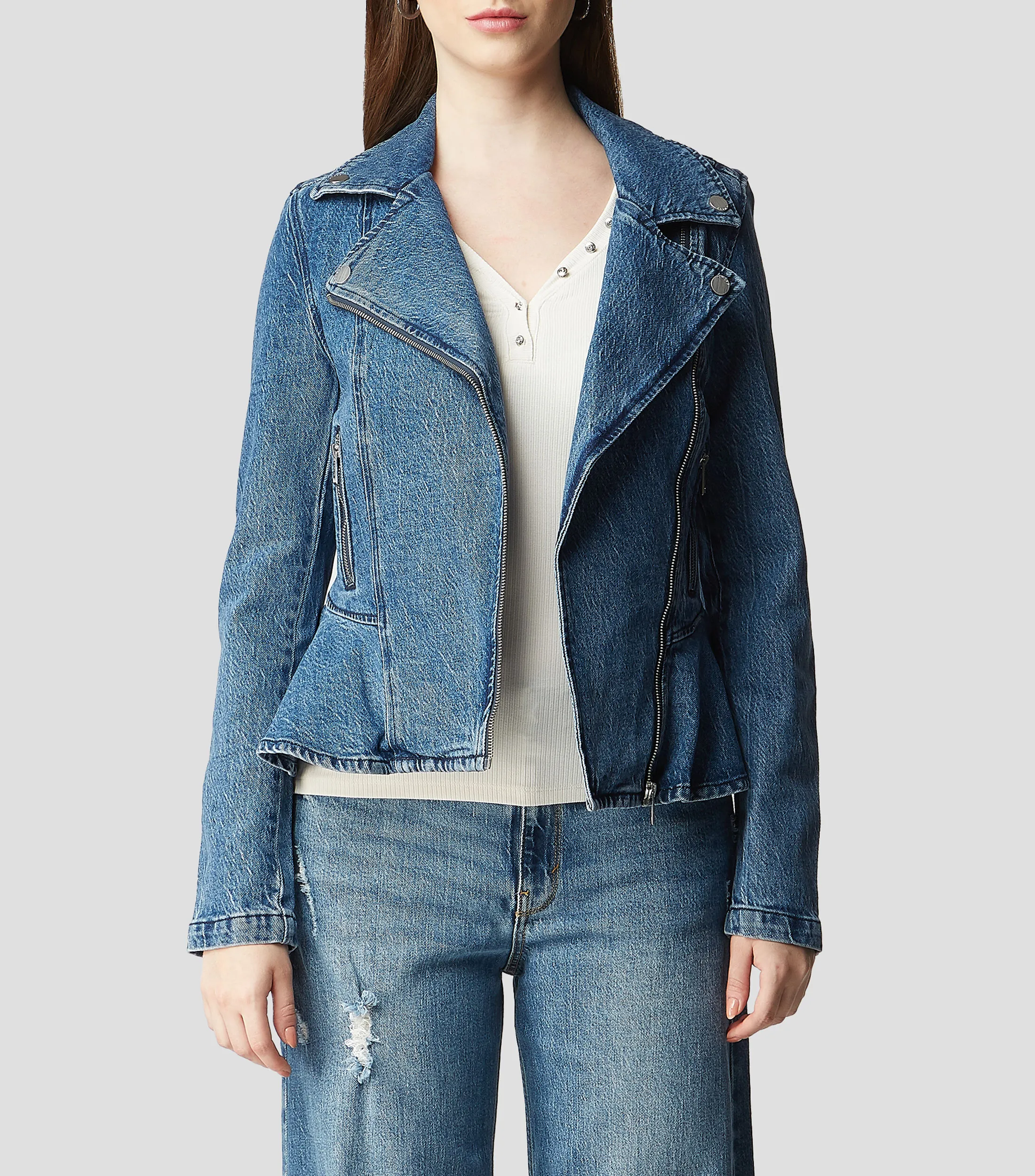 Guess Chamarra en mezclilla Mujer