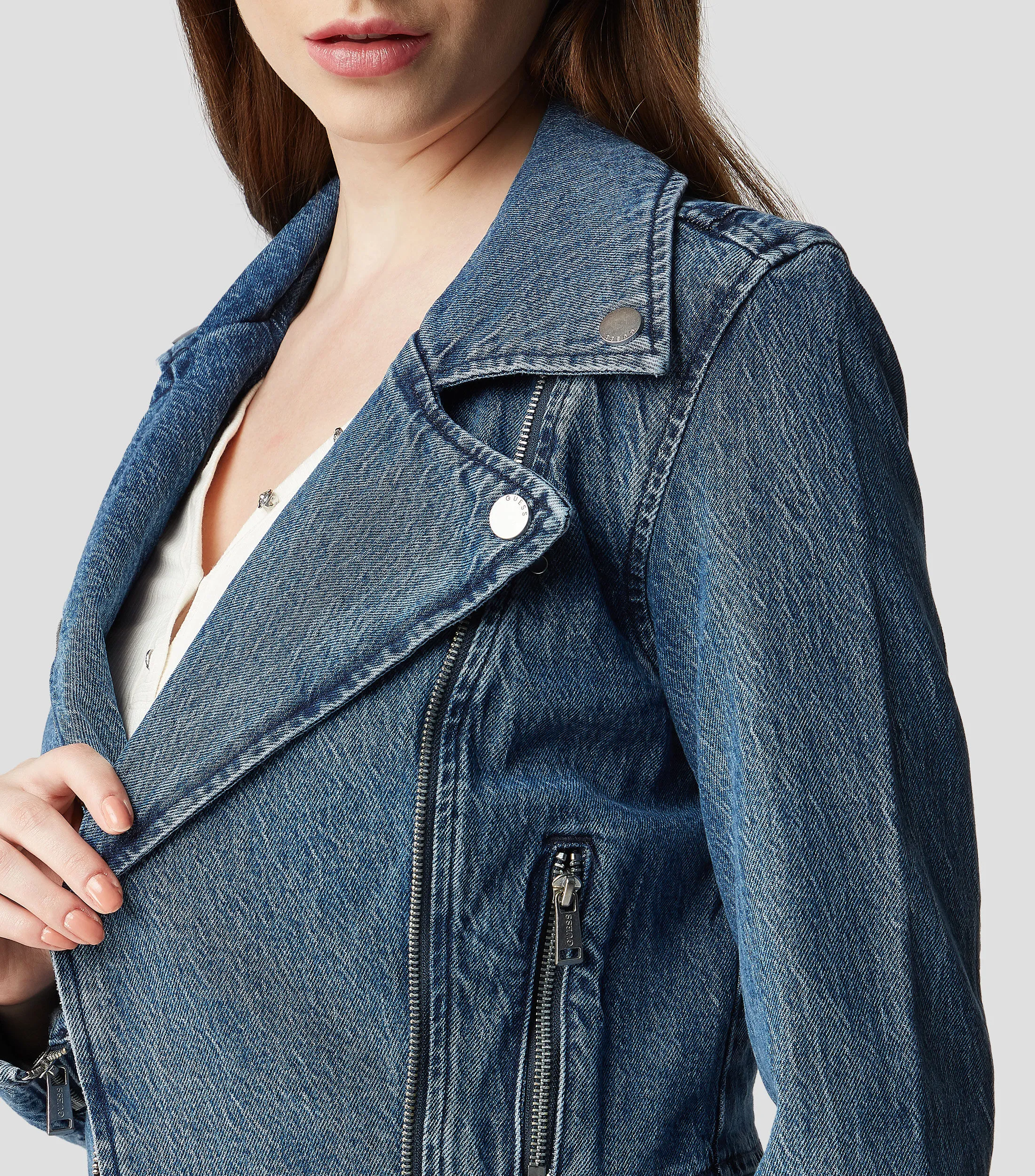 Guess Chamarra en mezclilla Mujer