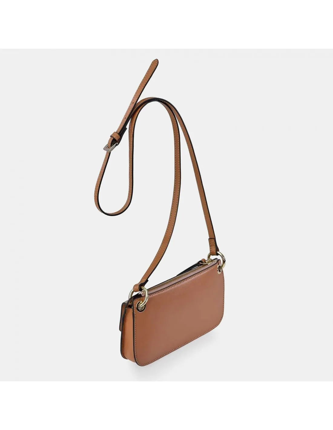 GUY LAROCHE Bolso de piel con bandolera y solapa colores