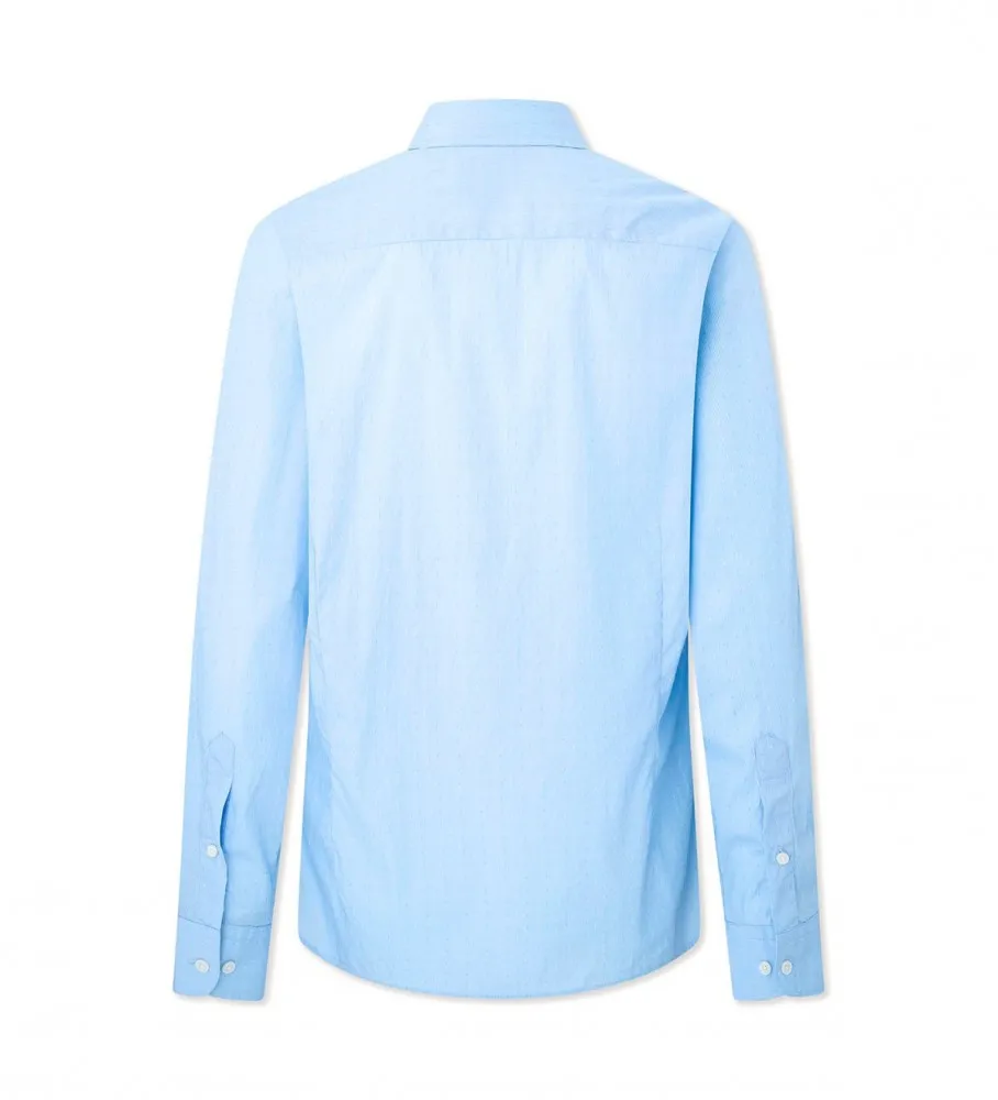 HACKETT LONDON CAMISA MINI GINGHAM FIL AZUL