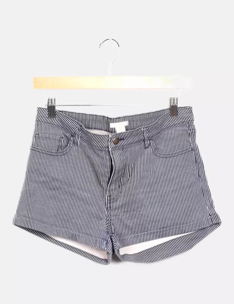 H&M Short estampado rayas