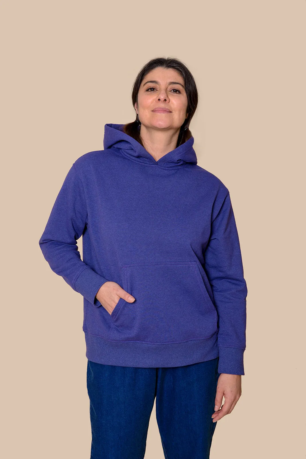 Hoodie Morada 100% reciclada