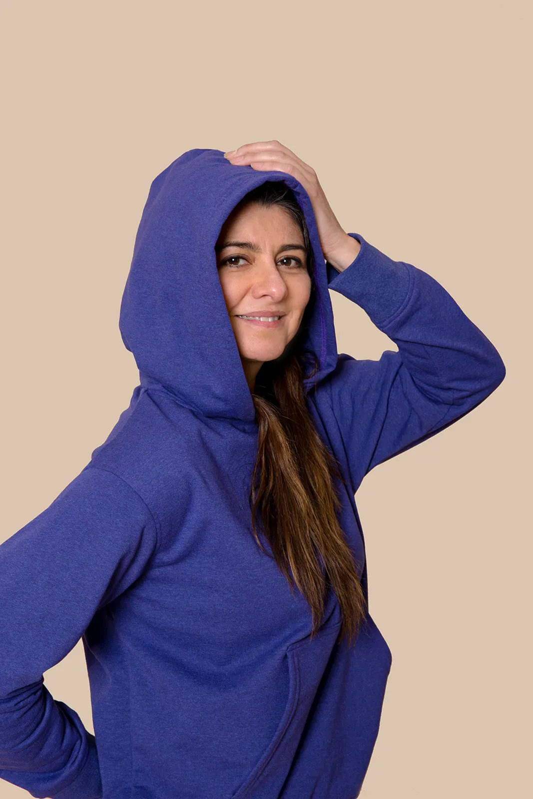 Hoodie Morada 100% reciclada