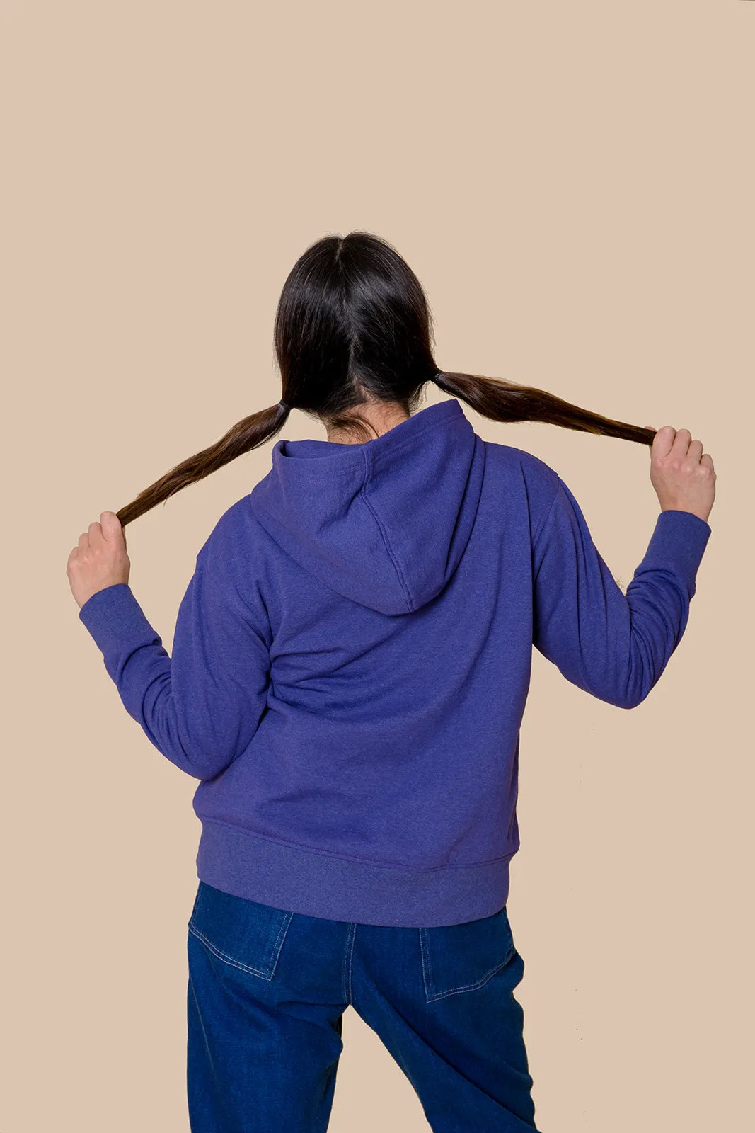Hoodie Morada 100% reciclada