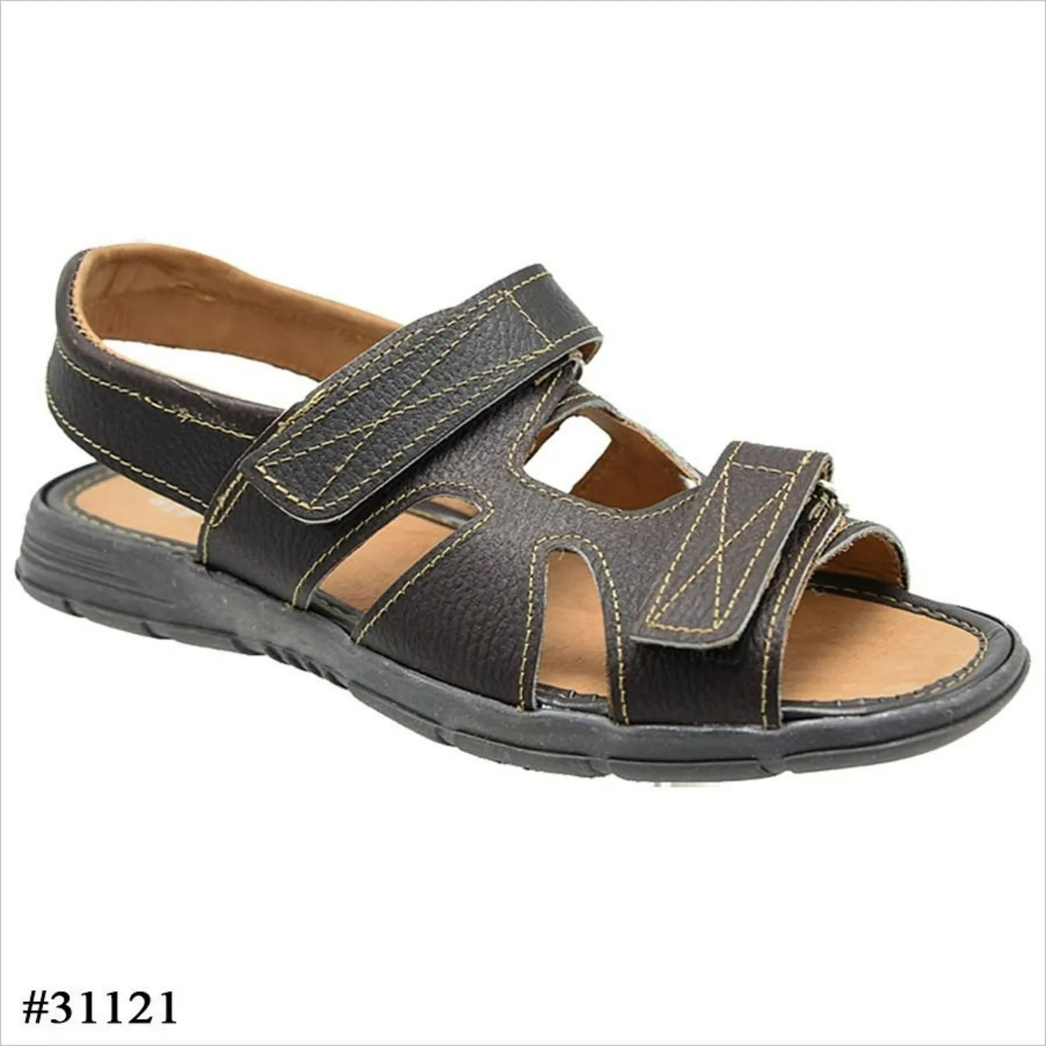 HUARACHE DE CUERO ARTESANAL DE VESTIR FINO COLOR MOKA IMP31121