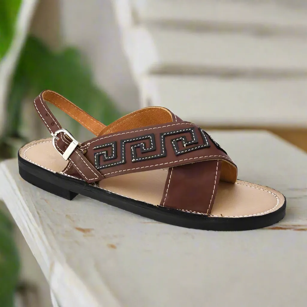 HUARACHES ARTESANALES TM33121  LEATHER SANDALS