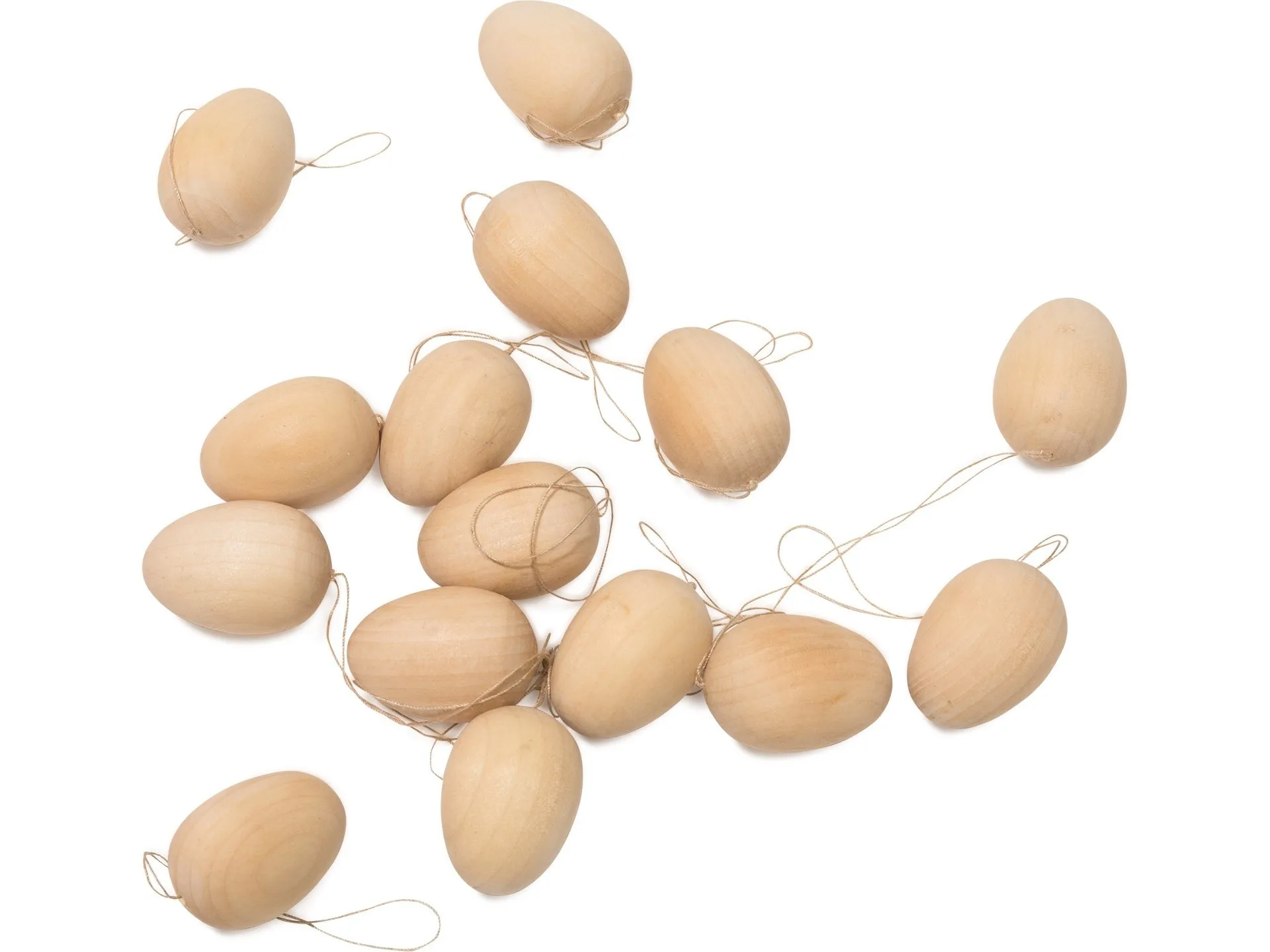 Huevos de Pascua para colgar madera, naturaleza