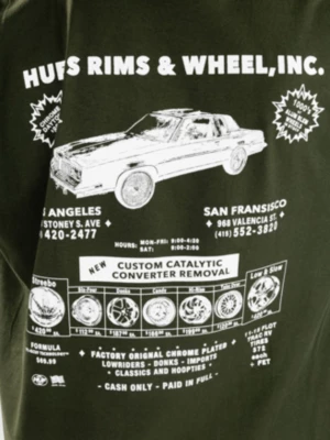 HUF Rim & Wheel Inc Camiseta