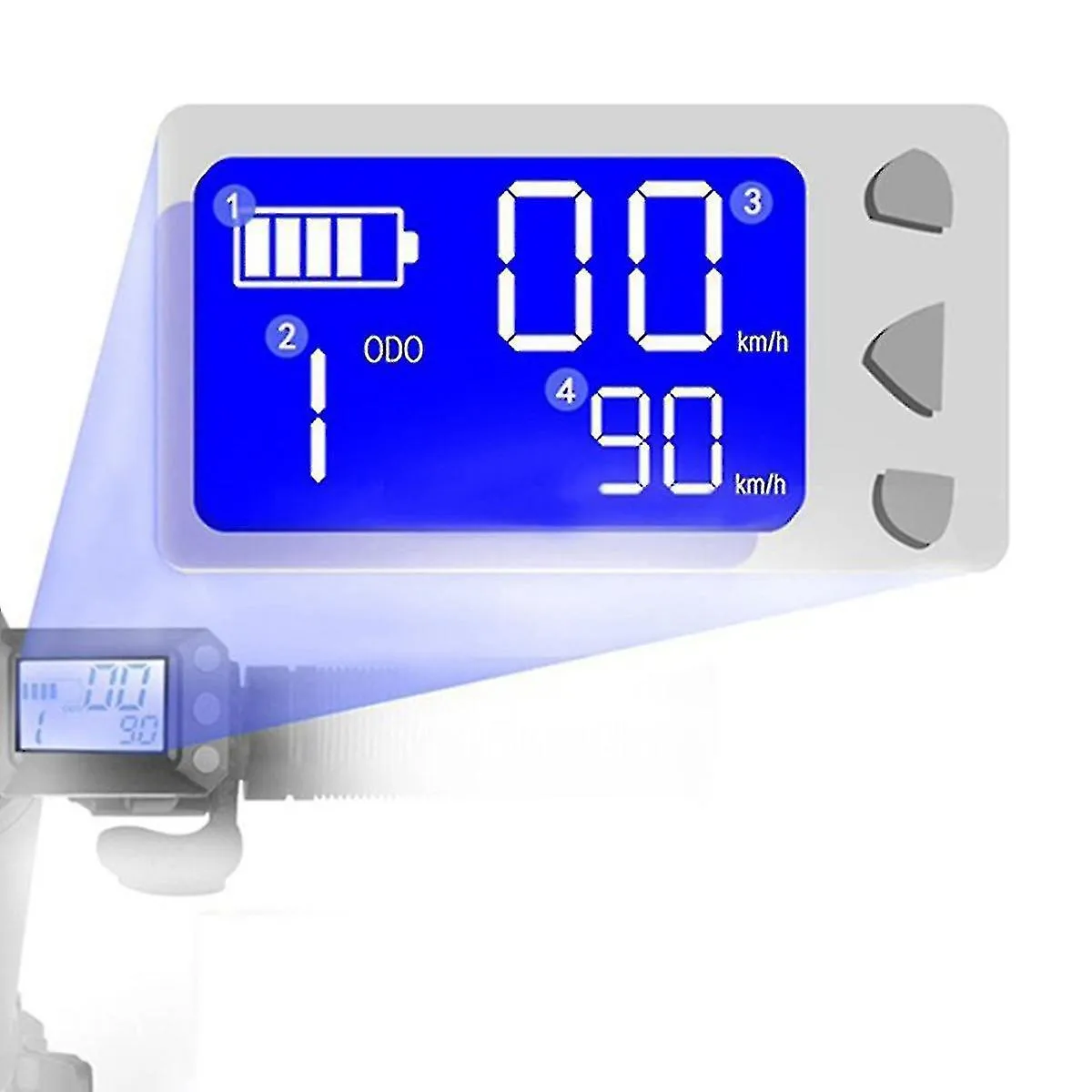 Instrumento de scooter eléctrico de 24v 36v para piezas de scooter de 5.5 pulgadas