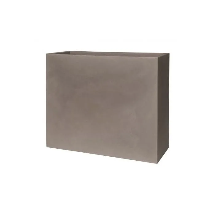 Jardinera alta Kube con ruedas 100 cm. Cemento (1 unidad)