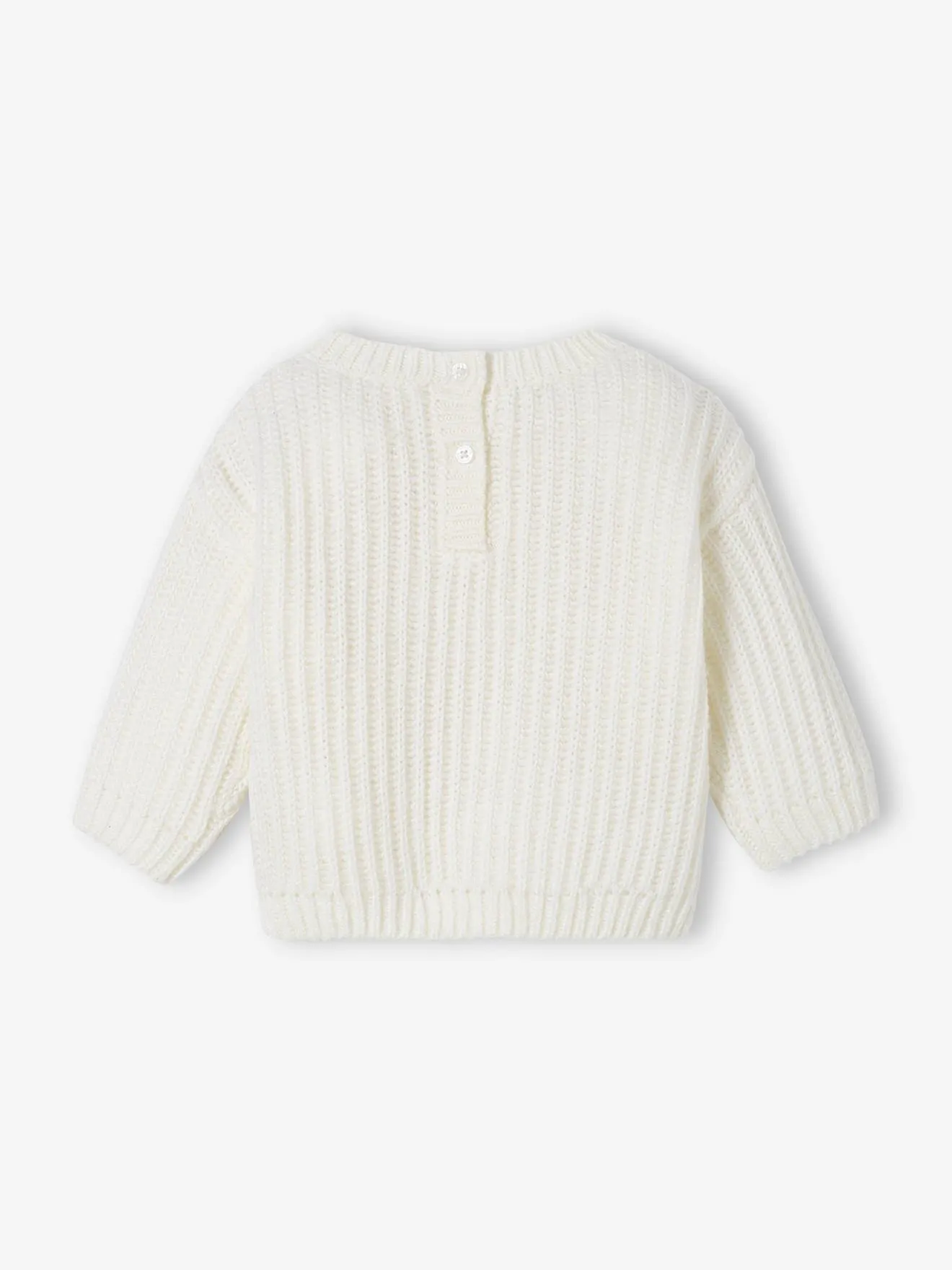 Jersey de punto con corazón dorado, para bebé