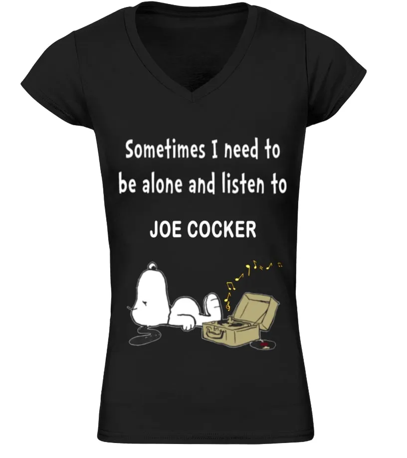 Joe Cocker Camiseta Orgánica cuello en V Mujer