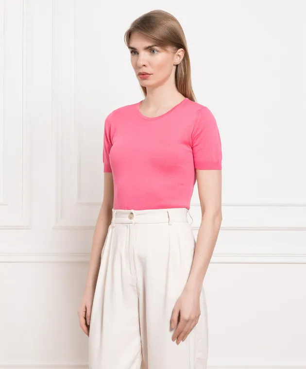 John Smedley Daniella pink jumper