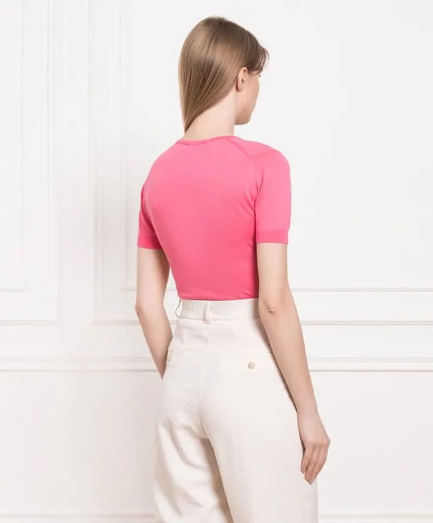 John Smedley Daniella pink jumper